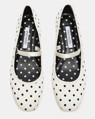 MURAL Polka Dot Mary Jane Block Heel Square-Toe Women's Heel