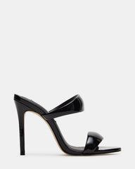 SATURN Black Stiletto Mule Women's Heel