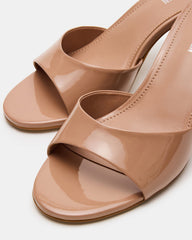 KENDRIX Blush Leather Women's Mule Heel