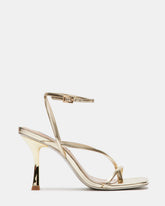 ANNIE Champagne Women's Strappy Square Toe Heel