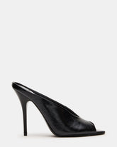 AGAZE Black Peep-Toe Stiletto Women's Heel