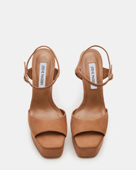 COLOGNE Tan Nubuck Platform Stiletto Women's Heel