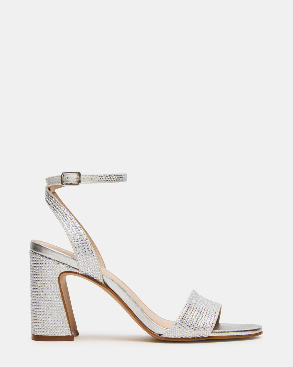 LARAH Rhinestone Rounded Toe Block Heel Women's Heel