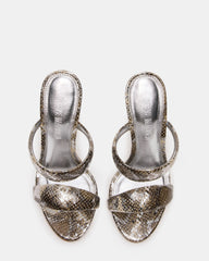 SATURN Snake Stiletto Mule Women's Heel