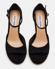 ESTER Black Suede Strappy Heel | Women's Heels