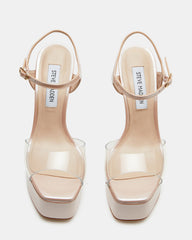 COLOGNE Clear Platform Stiletto Women's Heel