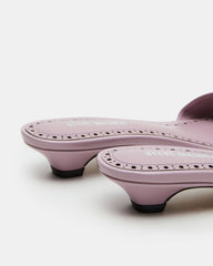 BERRY Pink Women's Mule Kitten Heel