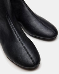 FINCH Black Round Toe Women's Ankle Boot
