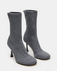 LORENZA Knit Grey Women's Ankle Boot
