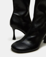 LORENZA Black Heeled Women's Ankle Boot