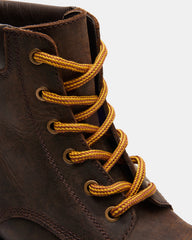 WYLDER Brown Leather Ankle Boot | Women's Booties