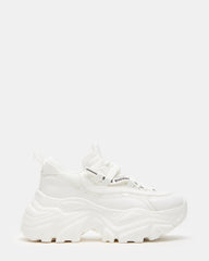 RECOUPE White Women's Chunky Platform Low-Top Sneaker