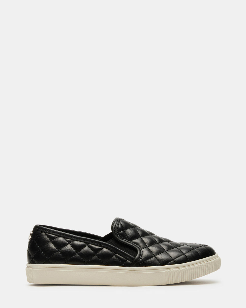 ECENTRCQ Black Leather Women's Slip On Sneakers