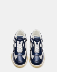 DUSTIN Navy Mesh Lace-Up Low-Top Women's Sneaker