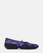 VICKEE Blue Mesh Mary Jane Buckle Chunky Sole Ballet Women's Sneaker