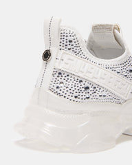 MAXIMA White Rhinestones Sneakers | Women's Sneakers