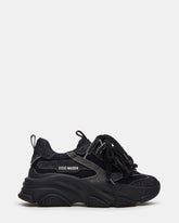 PRYCE Black Low-Top Lace-Up Chunky Platform Women's Sneaker