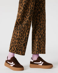 DODGE Brown Multi Low-Top Platform Women's Sneaker