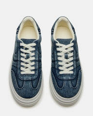 DODGE Denim Fabric Low-Top Platform Women's Sneaker