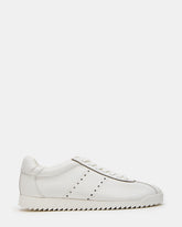 MIRAGE White Leather Women's Low-Top Sneaker