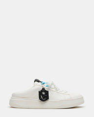 MARNEY White/Black Low-Top Lace-Up Mule Women's Sneaker