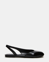 ZEST Black Slingback Cut-Out Round-Toe Women's Flat