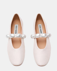 POPPIN Pearl White Mary Jane Ballet Women's Flat