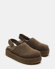 MELLOW Grey Sage Women's Slingback Platform Clog