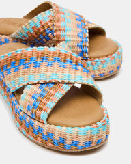 TULUM Raffia Multi Platform Flatform Women's Sandal