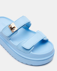 BIGSCHMONA JELLY Light Blue Women's Platform Slide Sandal