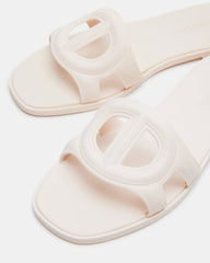 JELLIE Bone Women's Square Toe Slide Sandal