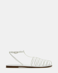 MARIN White Flat Strappy Fisherman Sandal