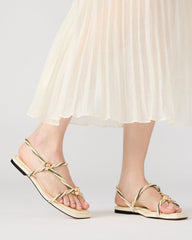 LOCO Bone Multi Women's Strappy Square Toe Sandal