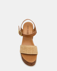 CABERNET Raffia Women's Platform Wedge Sandal