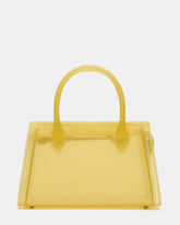 PEACH Jelly Bag Yellow Mini Crossbody Top-Handle Handbag