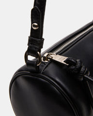 PRIYA Bag Black Mini Barrel Shoulder Handbag