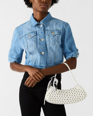 ROXEY Bag Dots Crescent-Shaped Top-Zipper Shoulder Strap Handbag