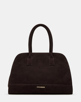 HEIDEE Bag Brown Suede | Women's Shoulder Strap Tote Handbag