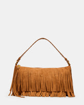 BOHEME Bag Tobacco Shoulder Strap Studded Fringe Handbag