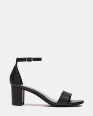 Kids' CARRSON Black Smooth Girls' Dress Heel