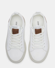 Kids' OASYS White Boys' Low-Top Lace-Up Sneakers