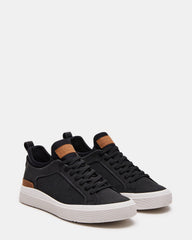 DACK Black Men's Lace-Up Sneakers