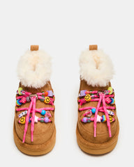 Toddlers' GLAZER Cognac Girls' Lace-Up Ankle Boot