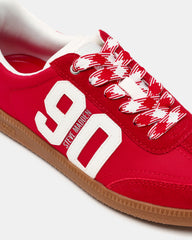 PACEY Red Multi Low-Top Lace-Up 90's Women's Sneaker
