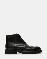 KODA Black Leather Lace-Up Men's Ankle Boot