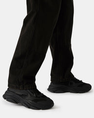 POSSESS Black Low-Top Lace-Up Men's Sneaker