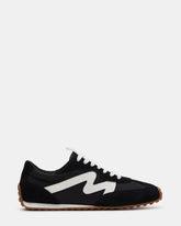 CYRUS Black Low-Top Lace-Up Men's Sneaker