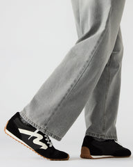 CYRUS Black Low-Top Lace-Up Men's Sneaker