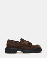 ZEV Brown Suede Lug Sole Dress Men's Loafer