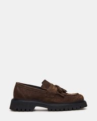 ZEV Brown Suede Lug Sole Dress Men's Loafer